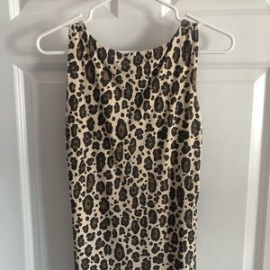 Animal print dress tank
